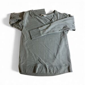 Athleta Sunrise Sweatshirt M tall greenish gray